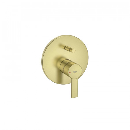 Вграден смесител за вана-душ (2 изхода)-Brushed Brass