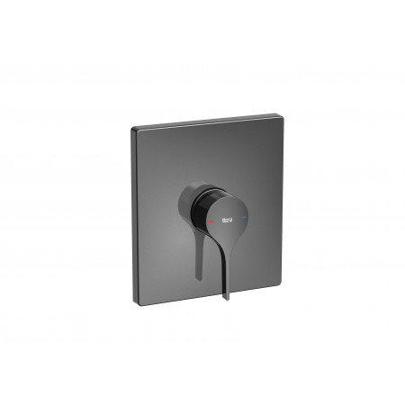 Вграден смесител вана или душ, да се окомплектова с RocaBox A525869403-Brushed Titanium Black