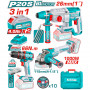 Комплект акумулаторни инструменти TOTAL TOSLI241198E, 20 V, 2 x 4 Ah