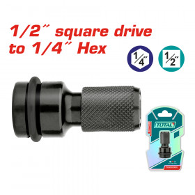 Адаптер за битове TOTAL, 1/2" към 1/4"
