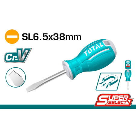 Отвертка права, намагнетизирана TOTAL, CrV, SL