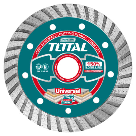 Диамантен диск TOTAL Industrial TURBO, сухо/мокро