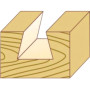 Фрезер гратов (лястовича опашка) FORTIS, HW, 14°, Ф 14.3 мм, опашка 8 мм