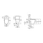 In-Wash® Порцеланов Smart моноблок със седалка със затопляне