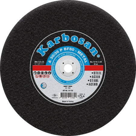 Диск за рязане на стомана KARBOSAN METAL MACHINE
