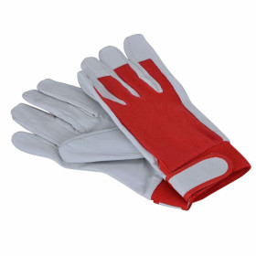 Работни ръкавици, свинска кожа, маншет, велкро