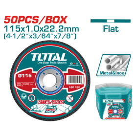 Диск за рязане на INOX, TOTAL, 50 броя