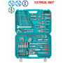 Комплект инструменти TOTAL INDUSTRIAL, 1/4"+ 1/2", 137 части